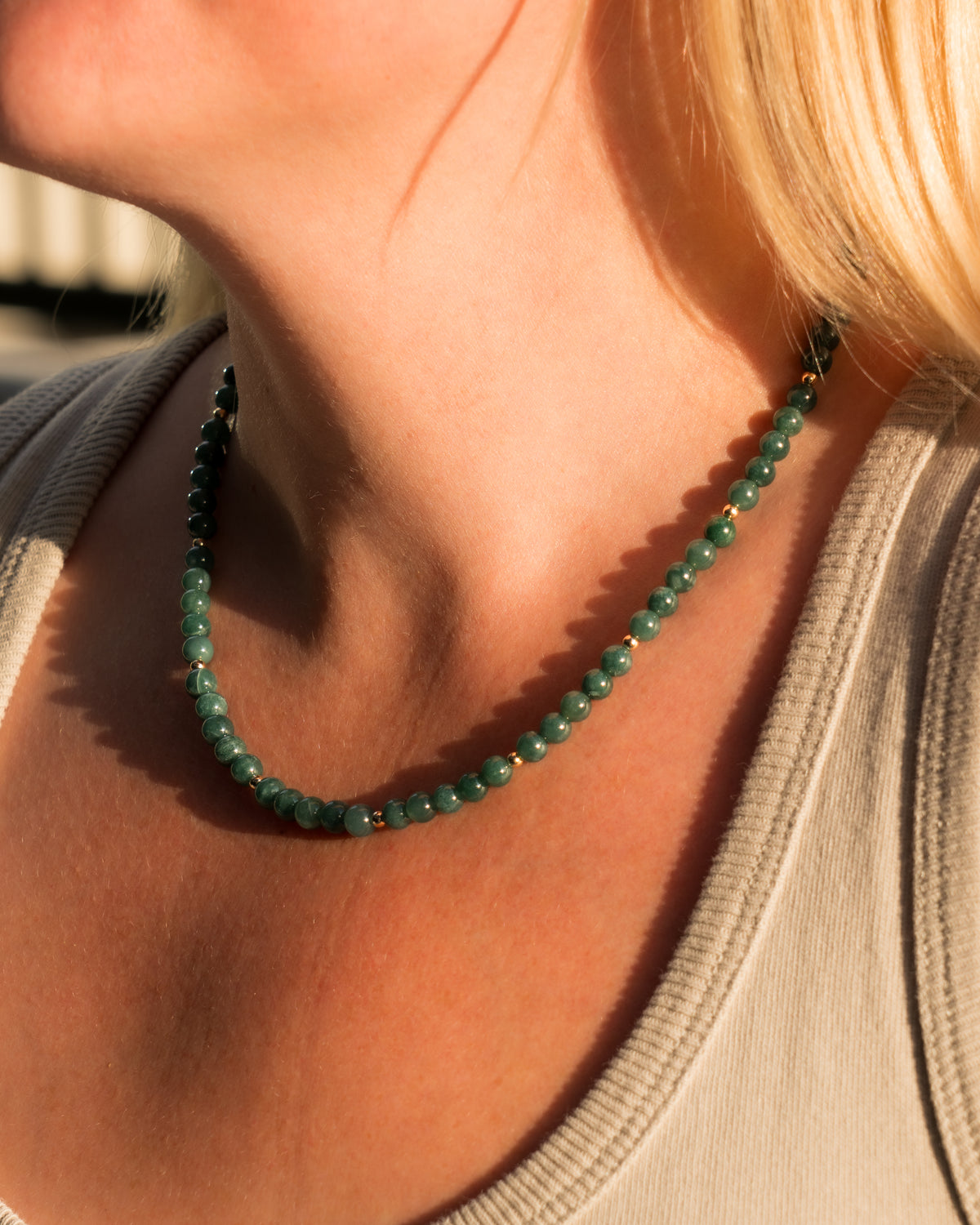 Verde Oscuro Guatemalan Jade Necklace
