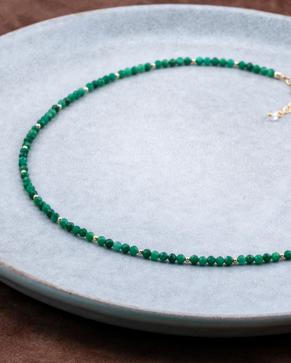 Fern Grove African Jade Necklace