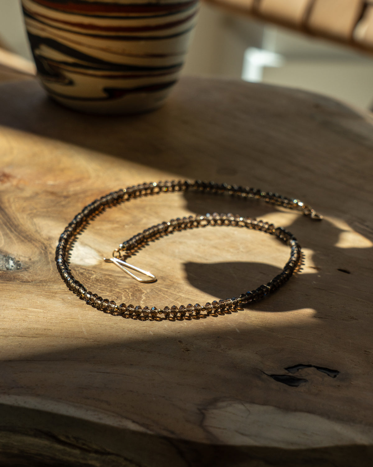 Velvet Noir Smoky Quartz Necklace