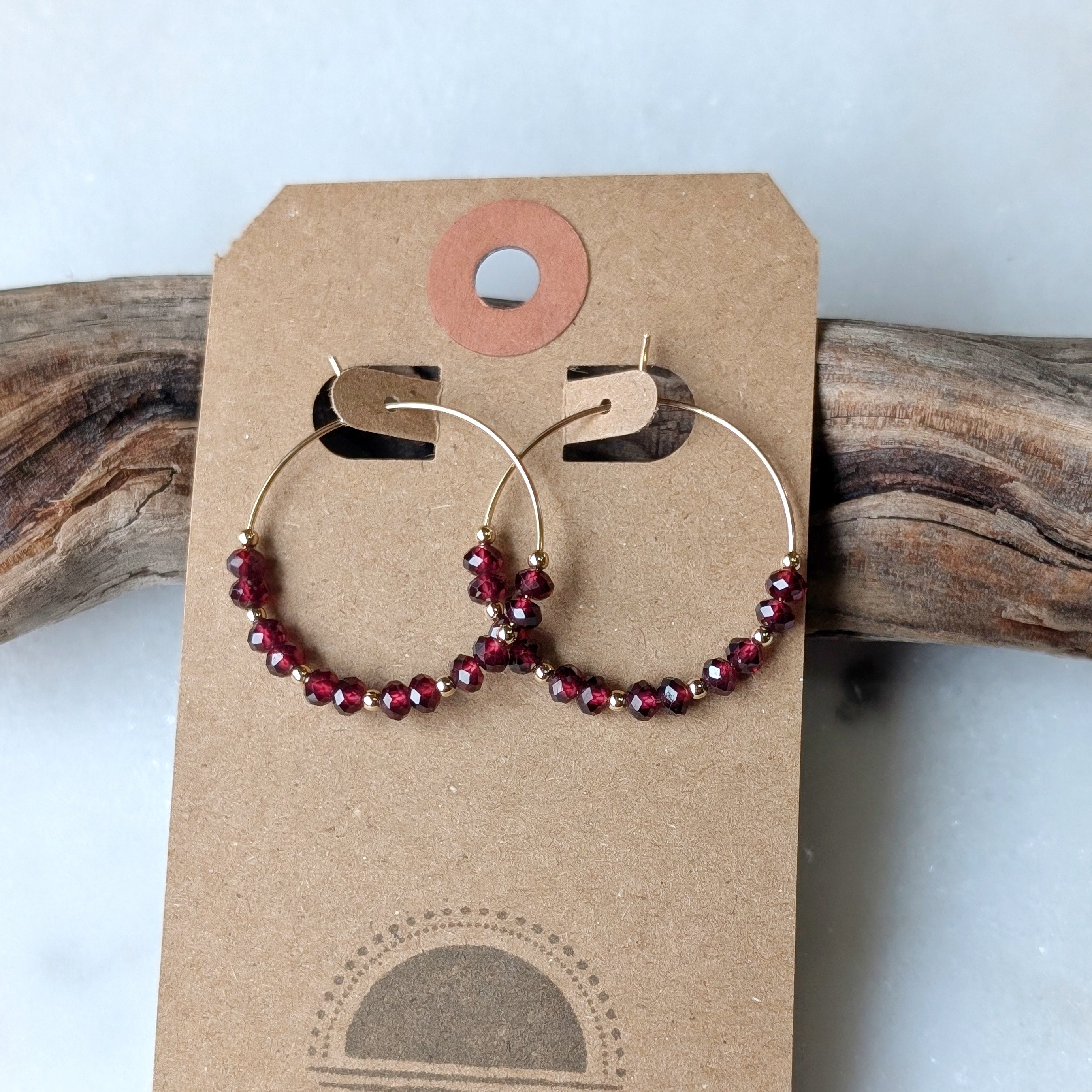 Garnet Hoops