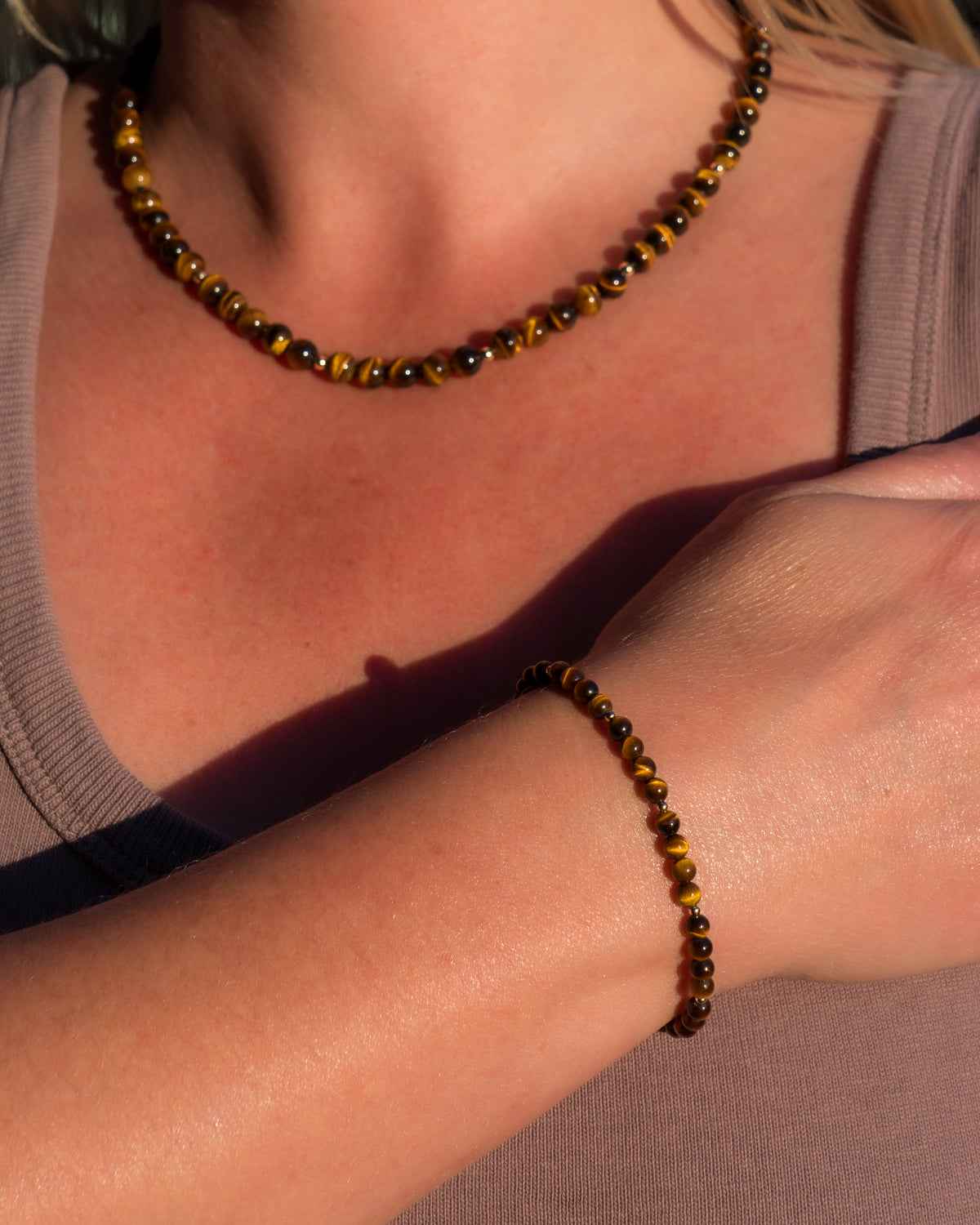 Whiskey Oak Tigers Eye Bracelet