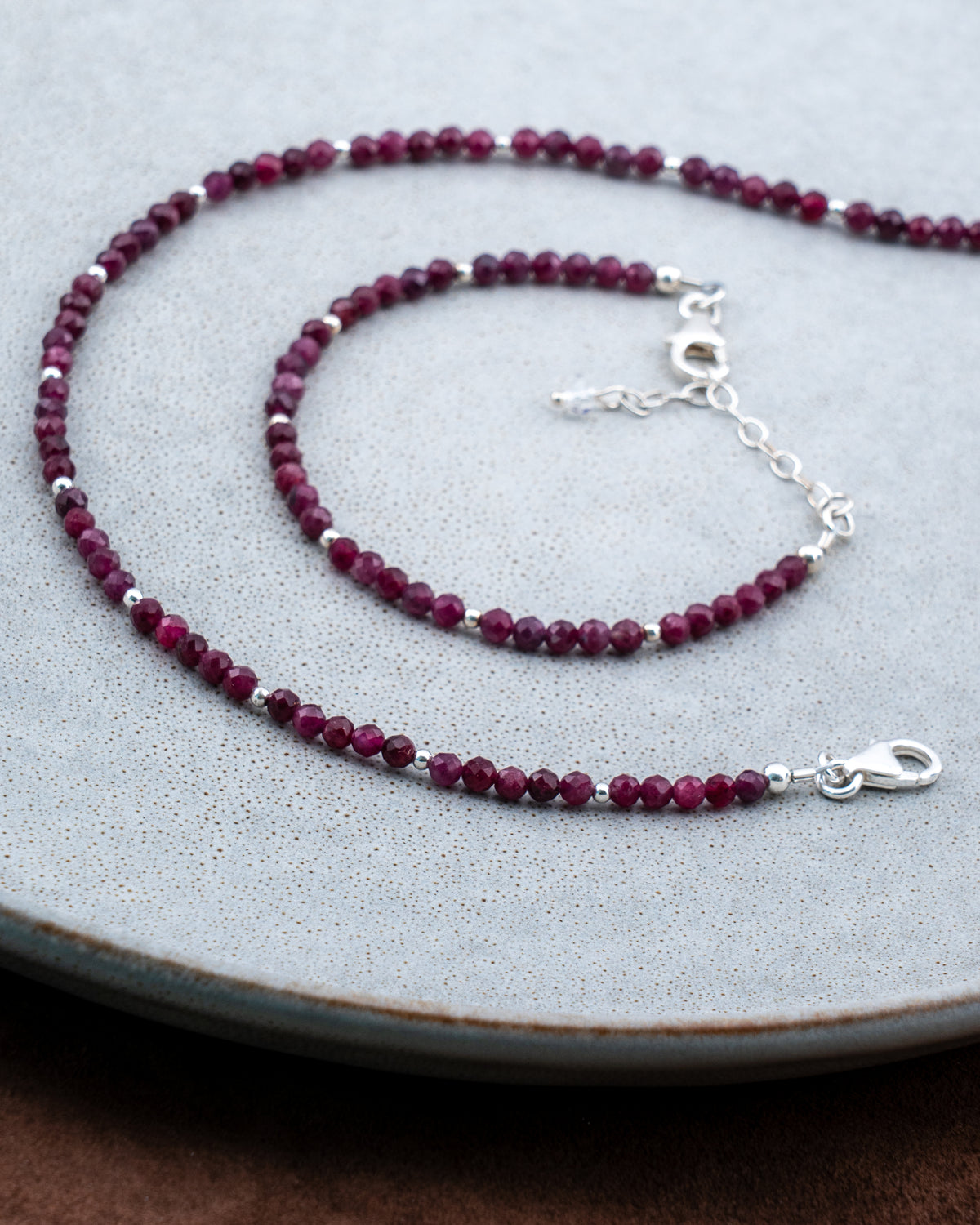 Bordeaux Twilight Rubellite Tourmaline Bracelet