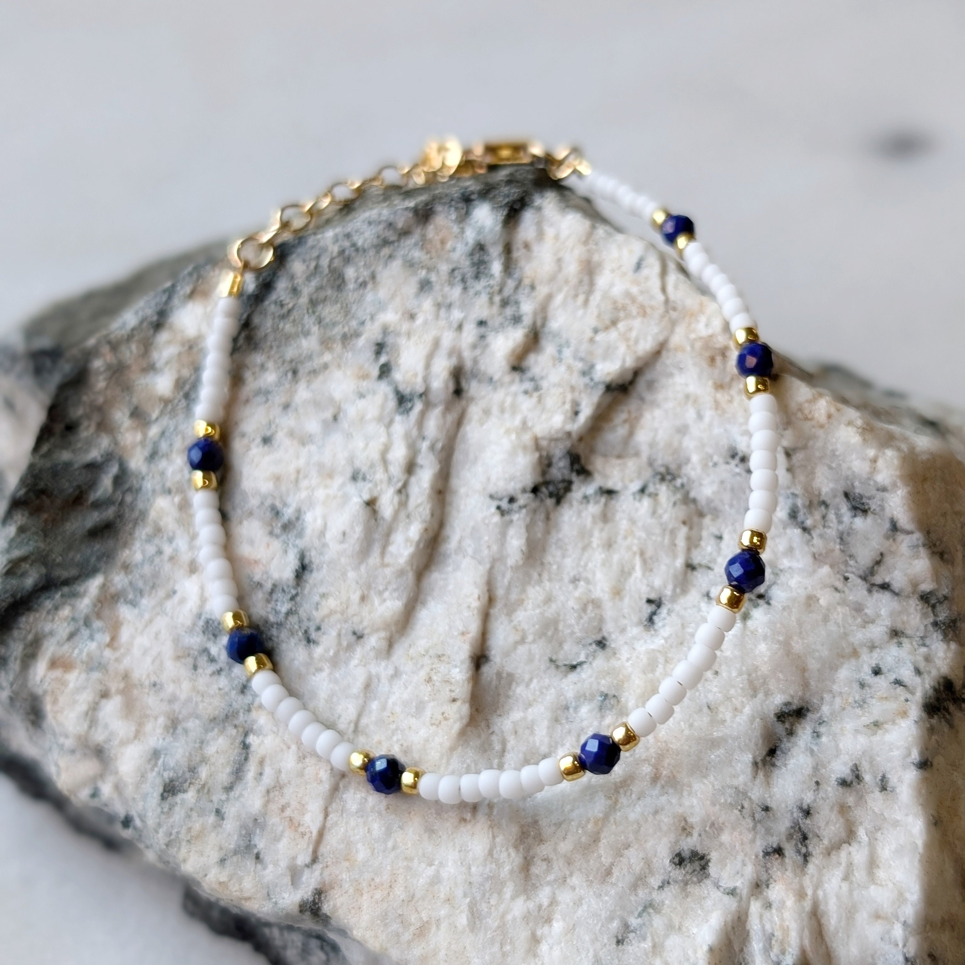 Lapis Santorini Bracelet