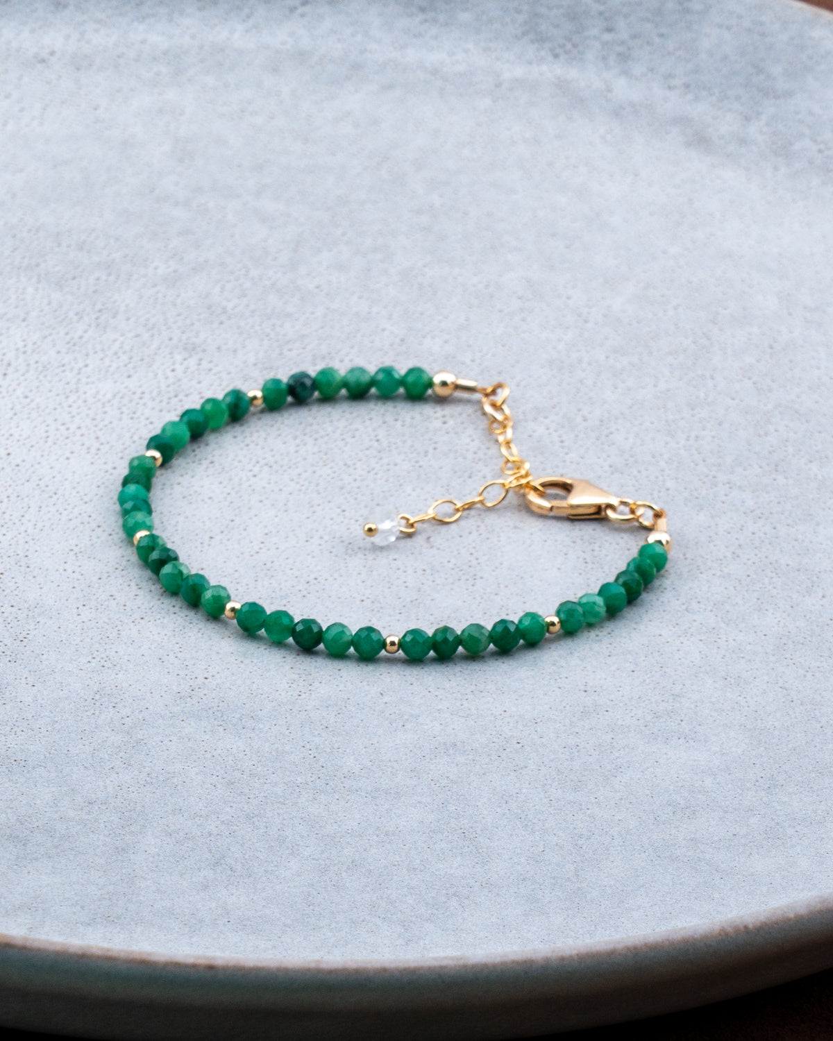 Fern Grove African Jade Bracelet