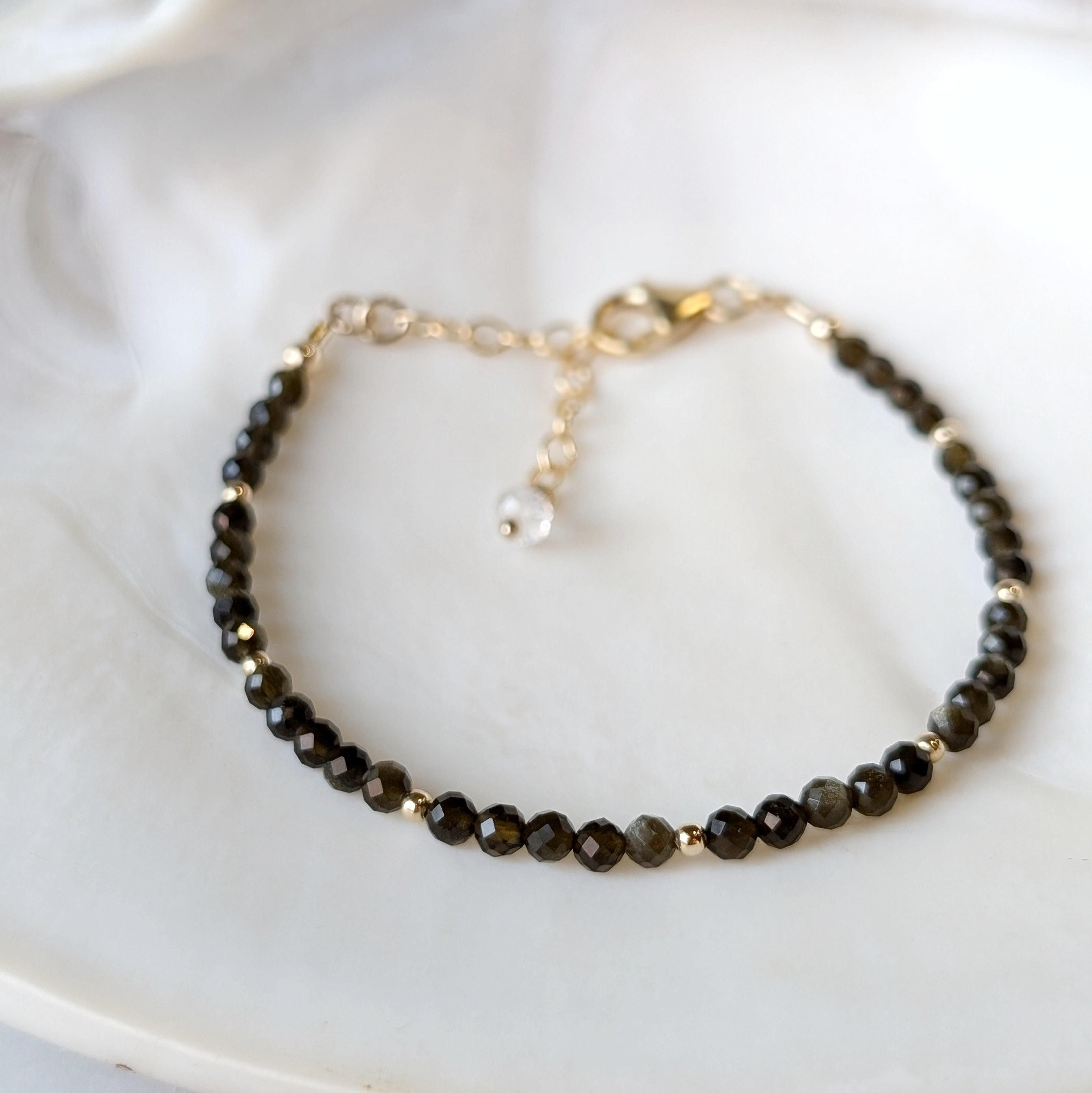 Golden Obsidian Grounding Luxe Bracelet