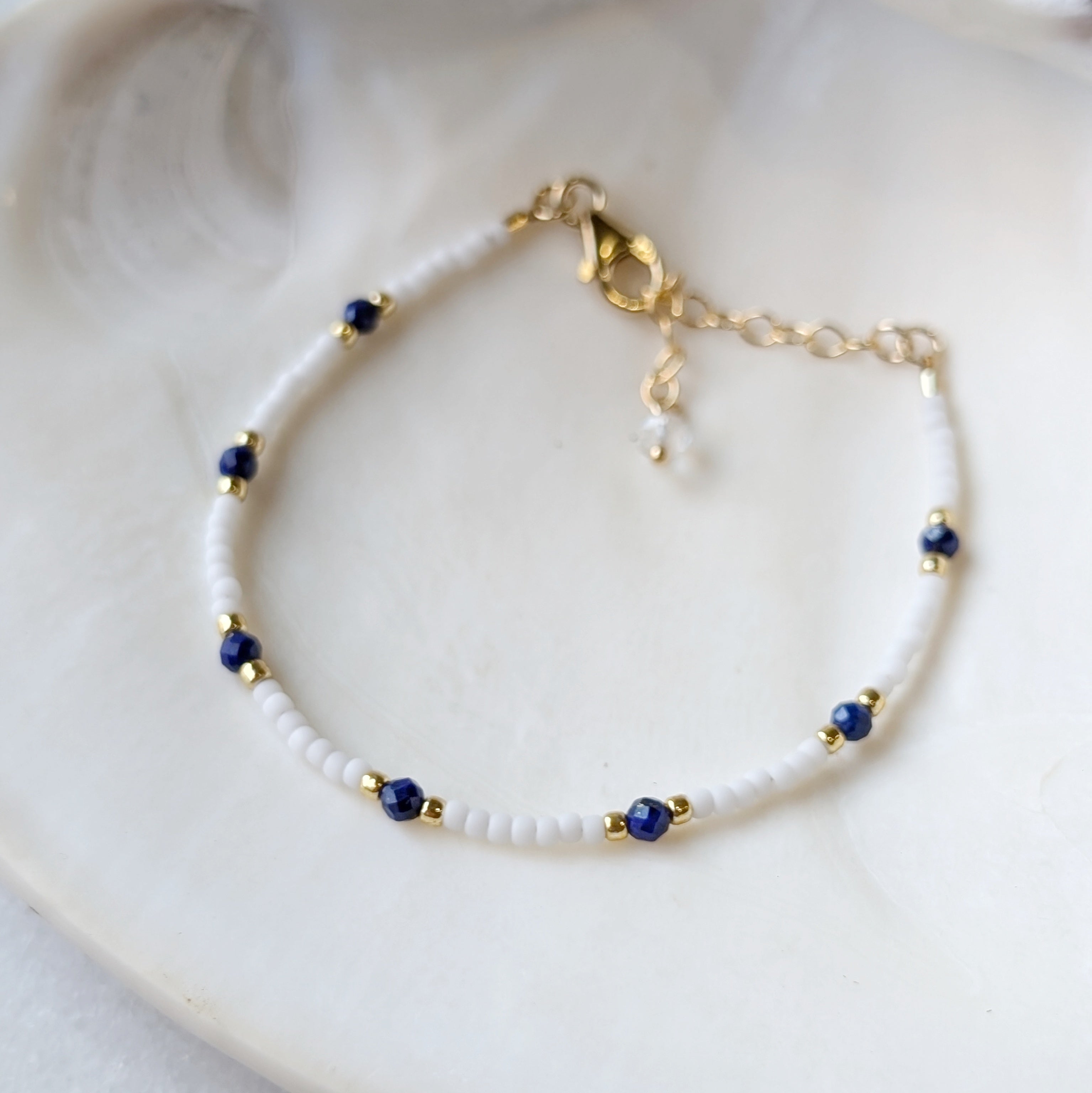 Lapis Santorini Bracelet