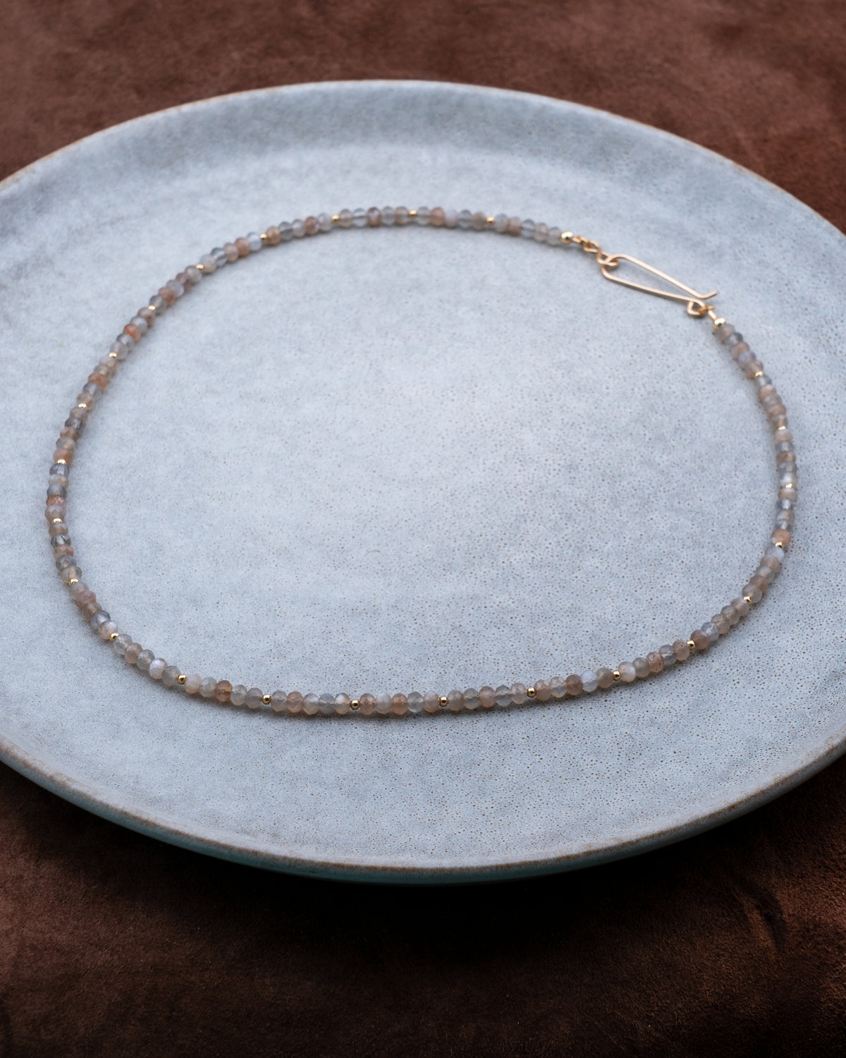 Champagne Frost Moonstone Necklace