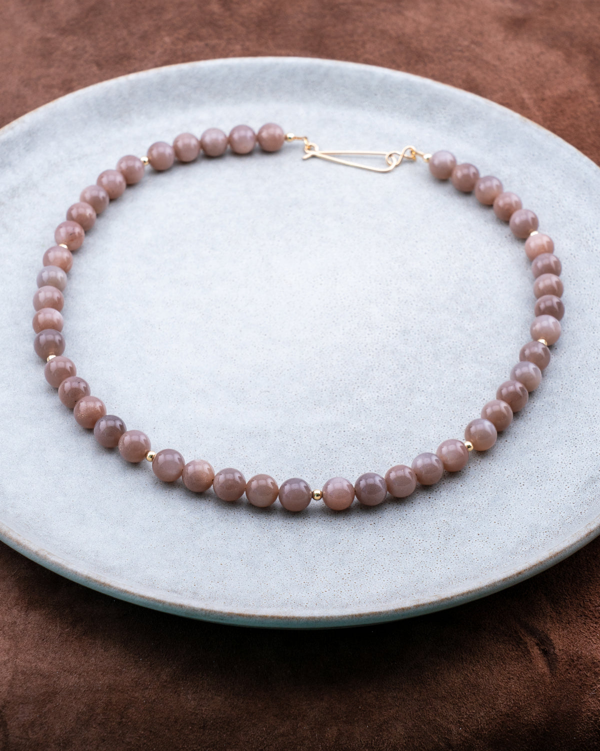 Solstice Chocolate Moonstone Necklace