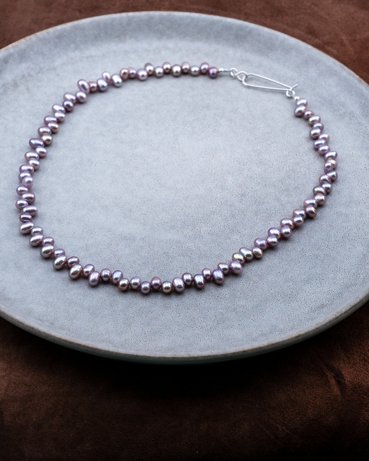 Orchid Noir Freshwater Pearl Necklace