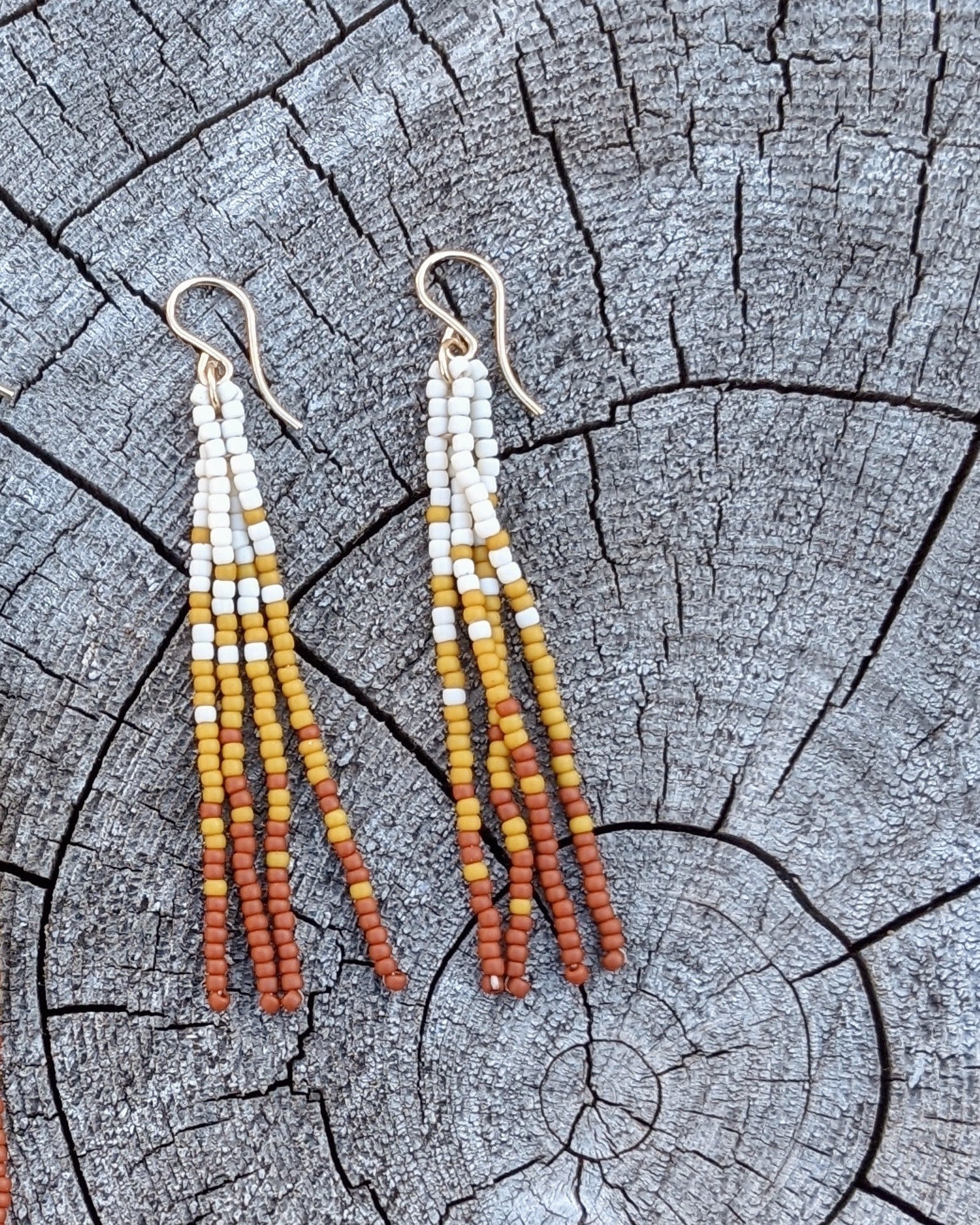 Fringe popular beaded earrings