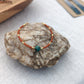 African Turquoise & Terra Cotta Accent Bracelet