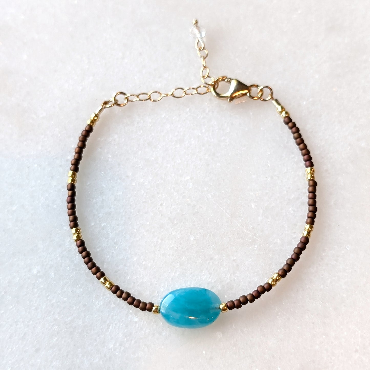 Peruvian Amazonite Tropical Dreaming Bracelet