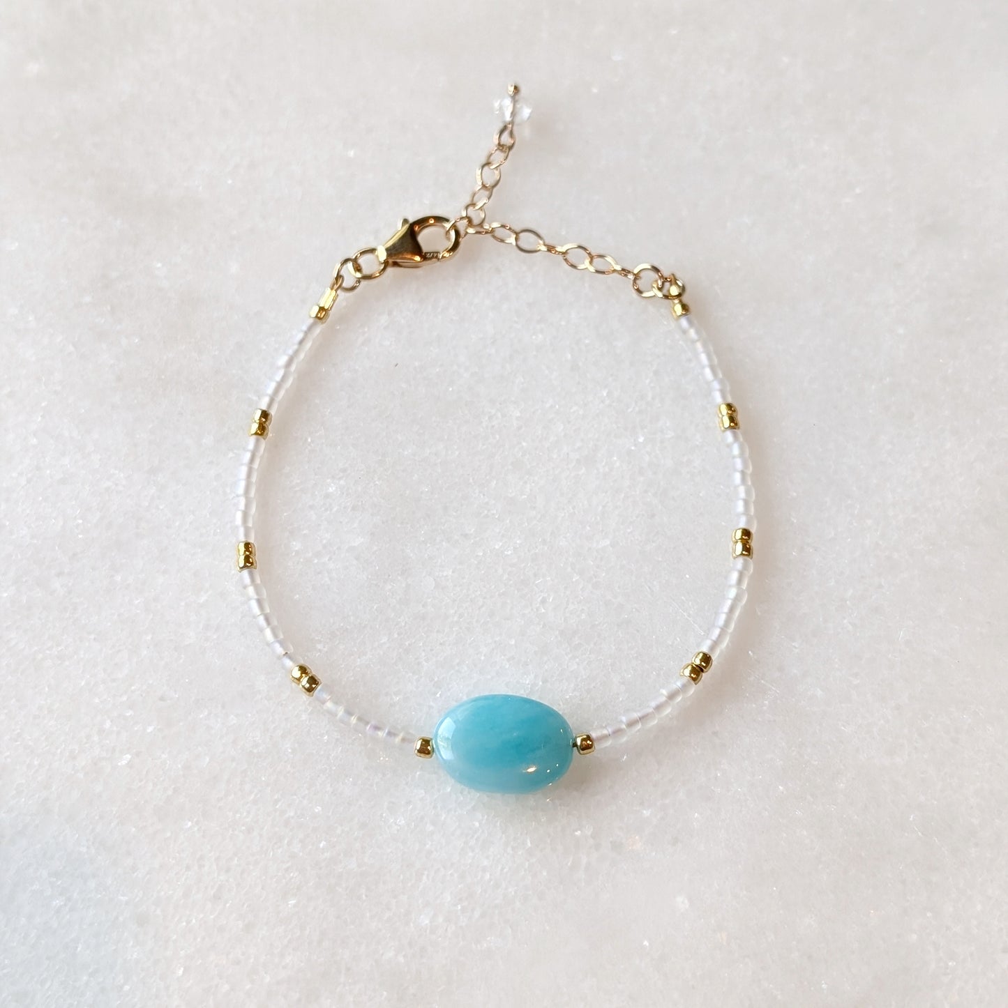 Peruvian Amazonite Tropical Waters Bracelet