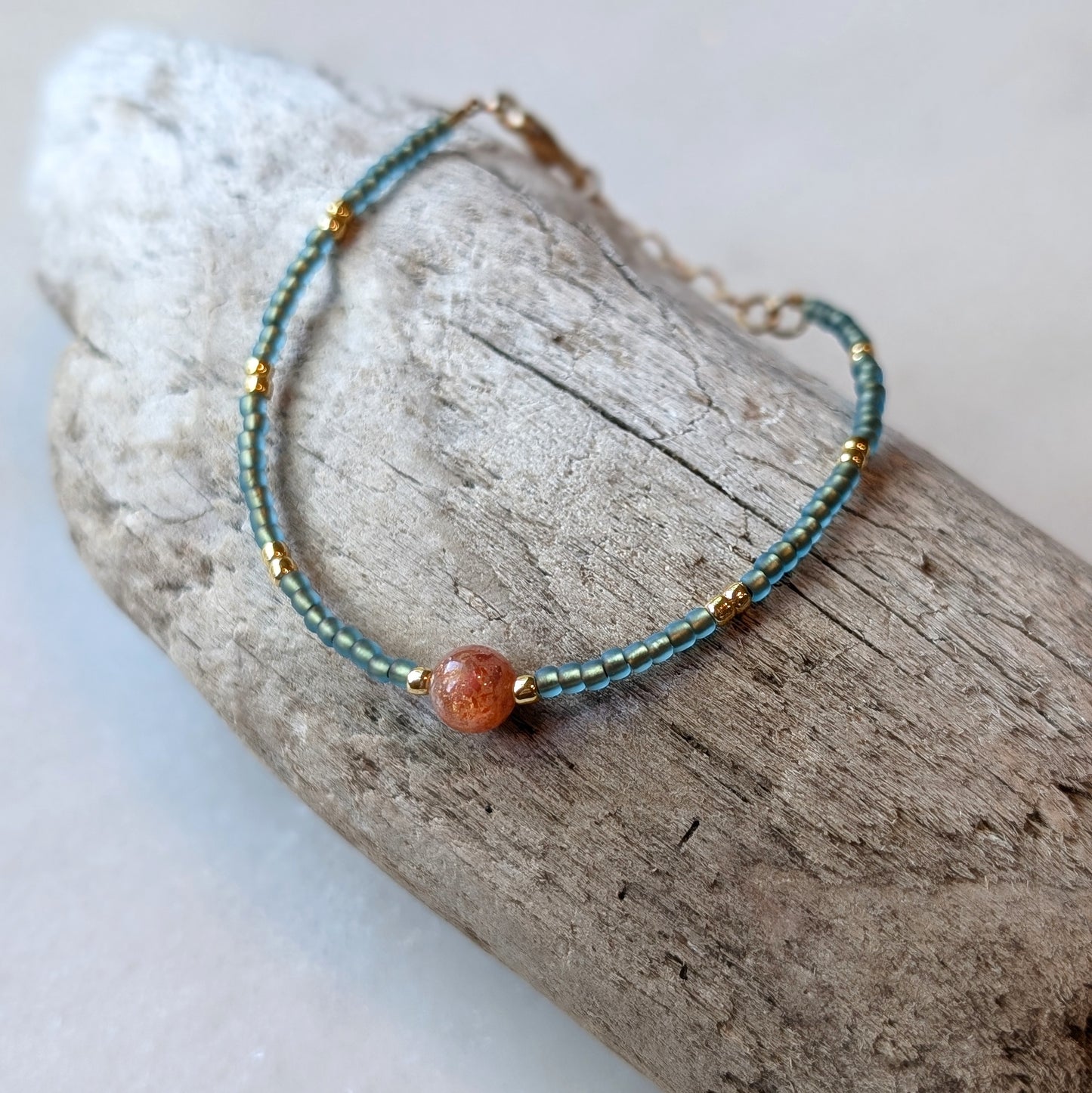 Oregon Sunstone Sunkissed Coastline Bracelet