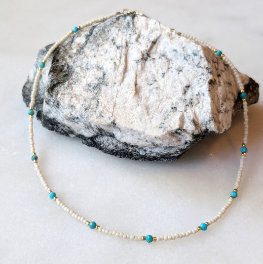 Turquoise Classic Ivory Necklace
