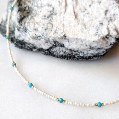 Turquoise Classic Ivory Necklace