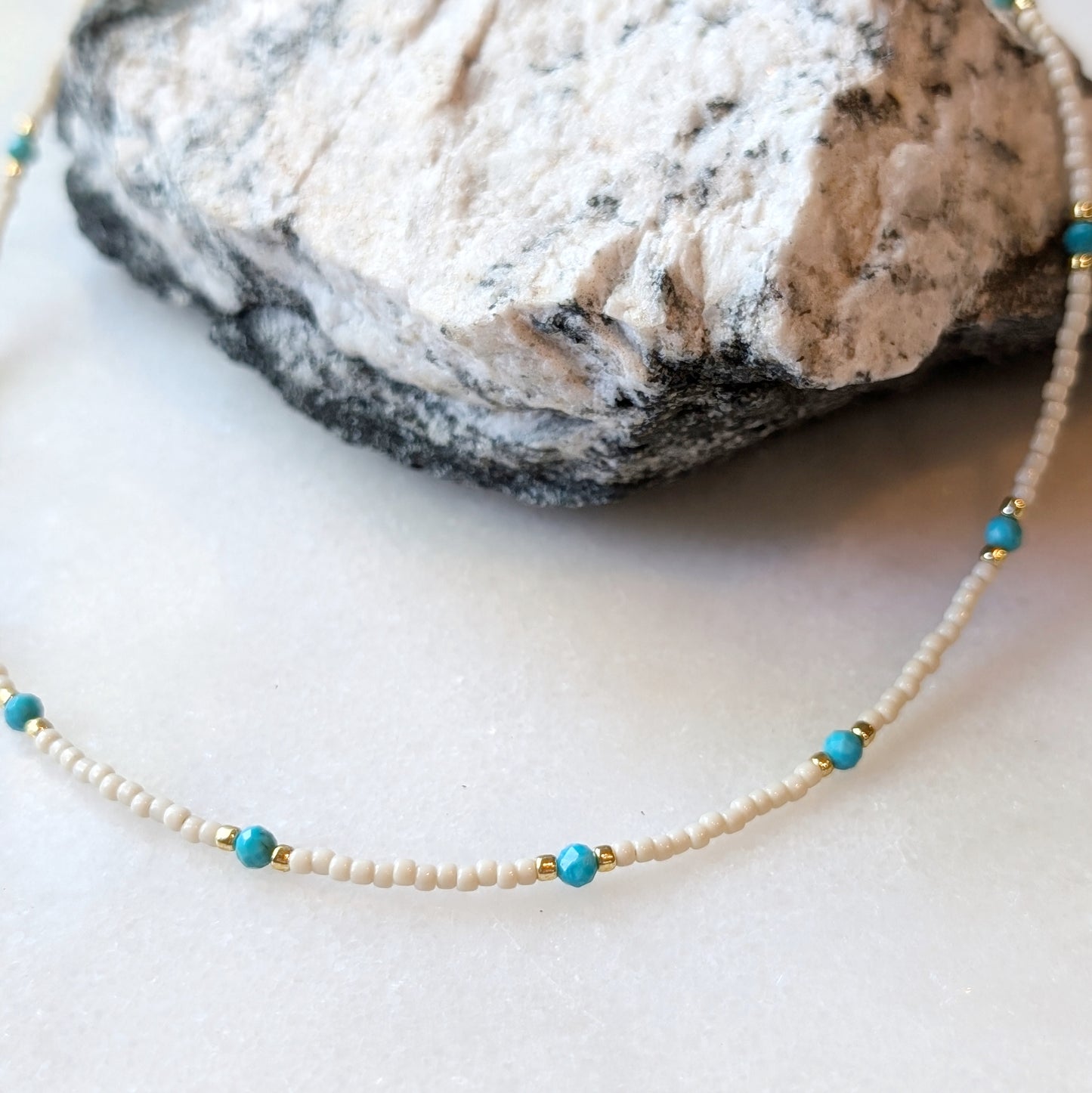 Turquoise Classic Ivory Necklace