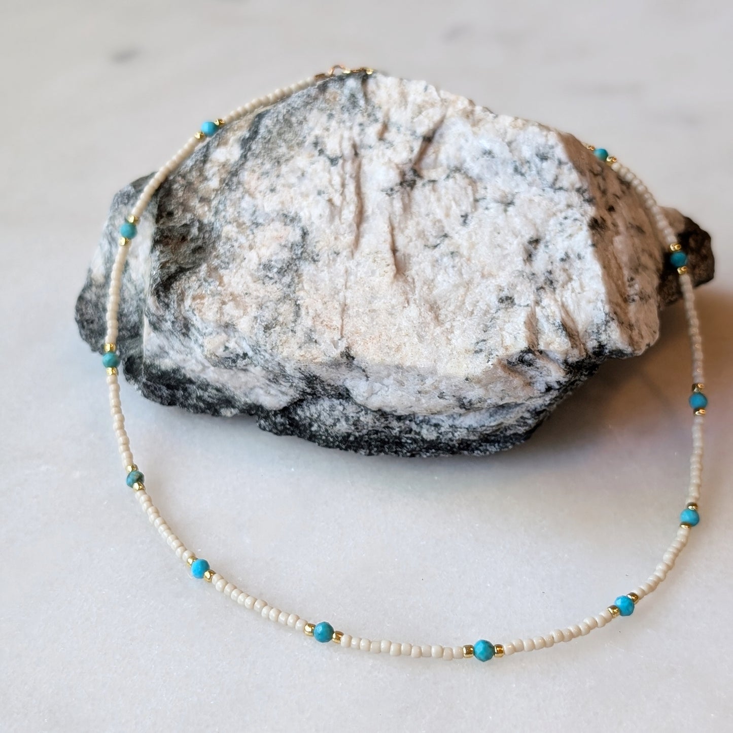 Turquoise Classic Ivory Necklace