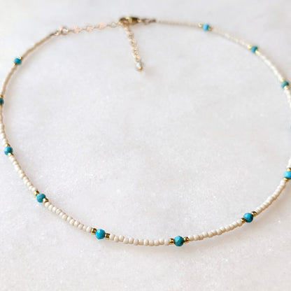 Turquoise Classic Ivory Necklace