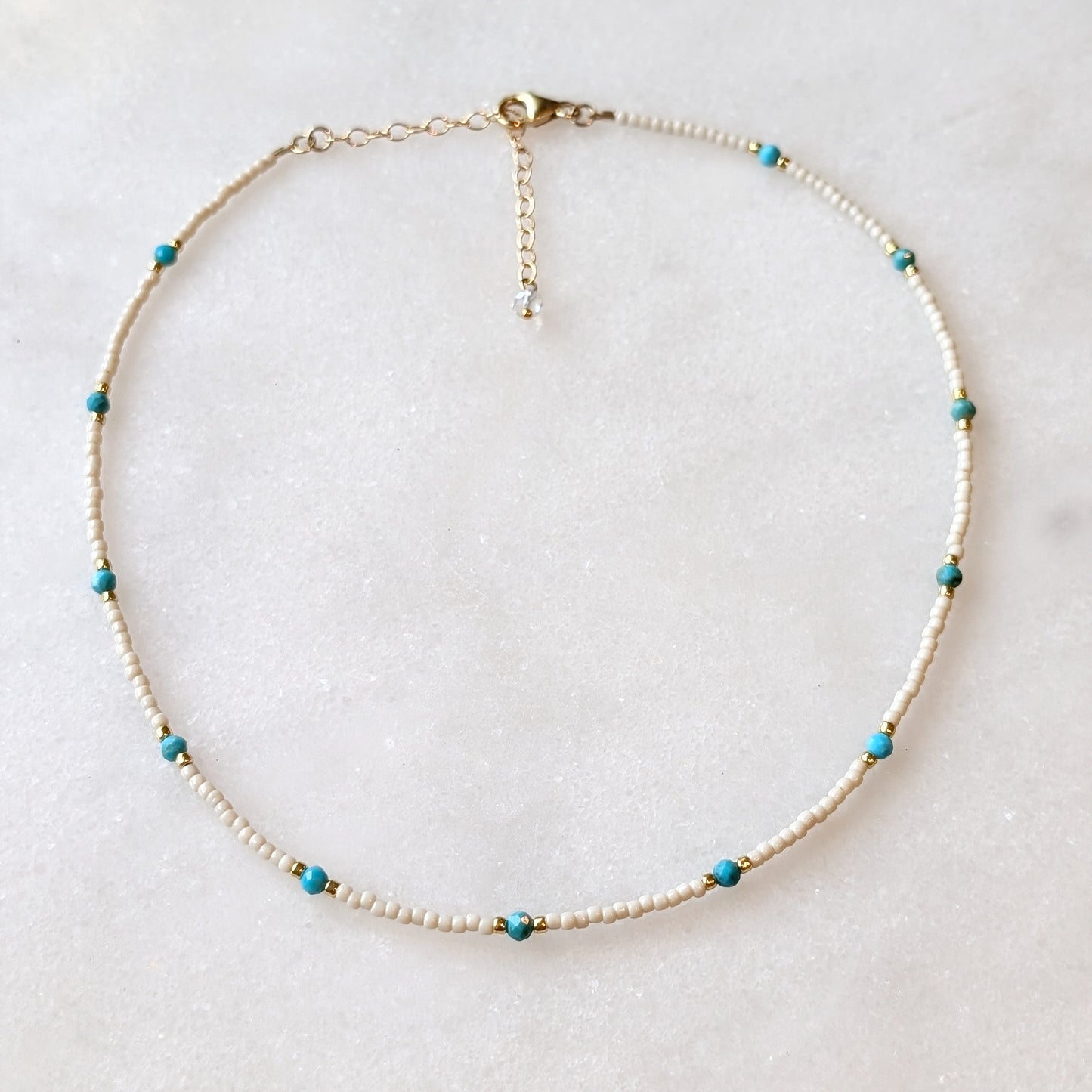 Turquoise Classic Ivory Necklace