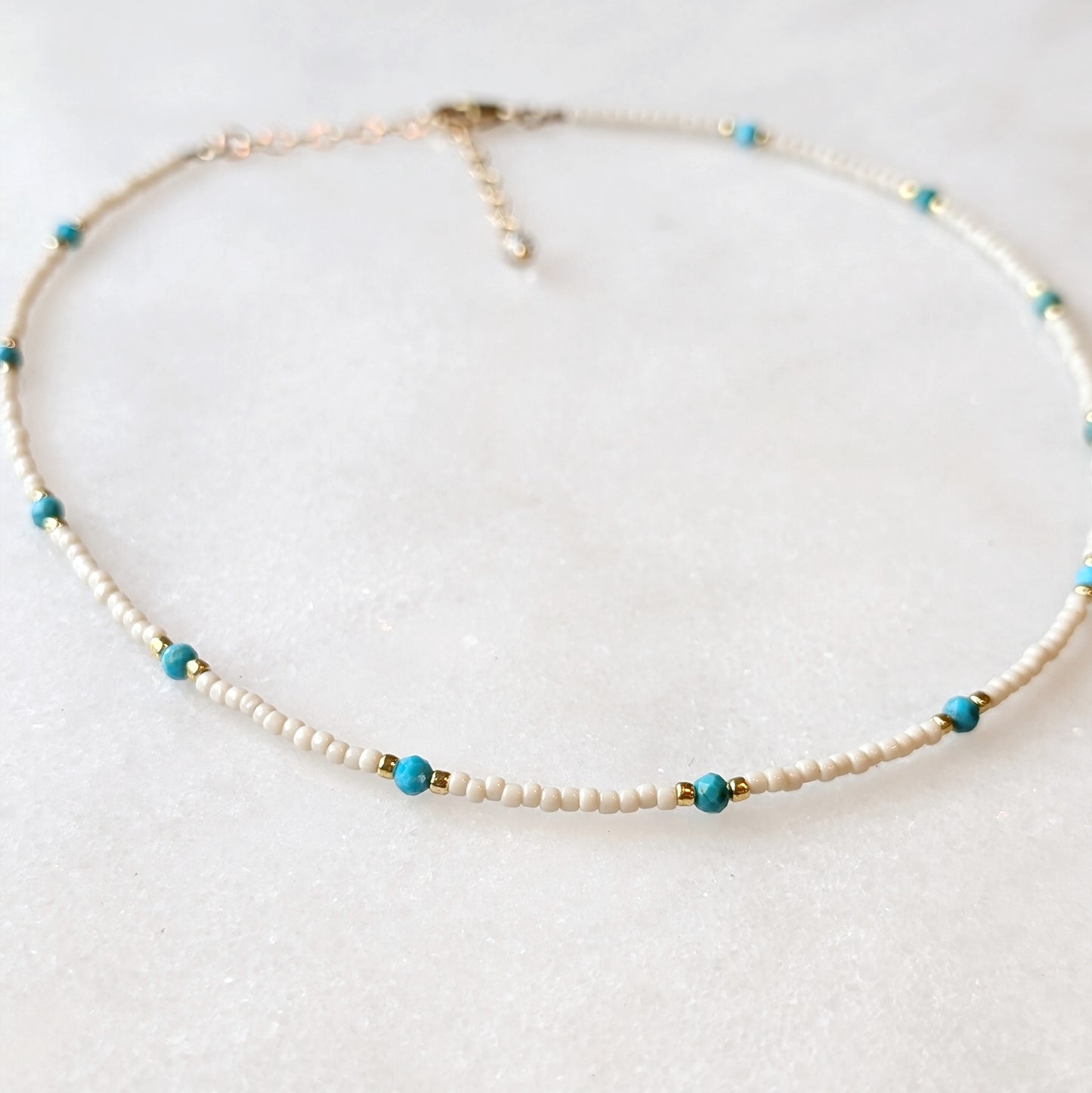 Turquoise Classic Ivory Necklace