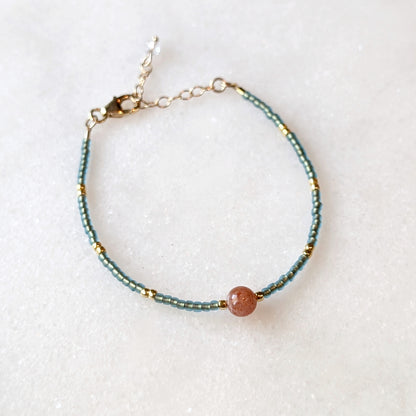 Oregon Sunstone Sunkissed Coastline Bracelet