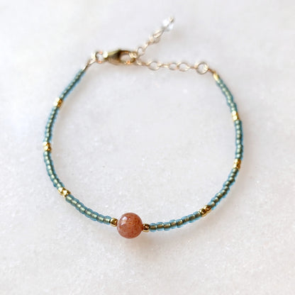 Oregon Sunstone Sunkissed Coastline Bracelet