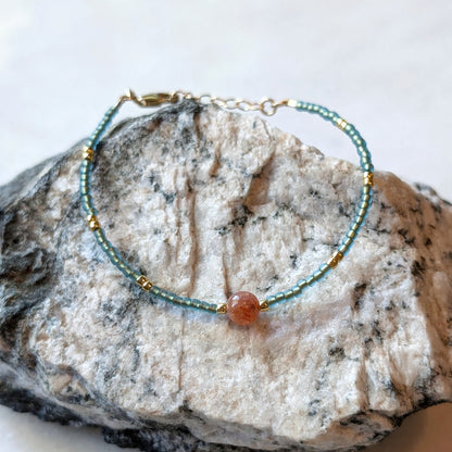 Oregon Sunstone Sunkissed Coastline Bracelet