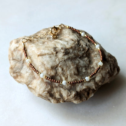 Mother of Pearl Bronze Bracelet