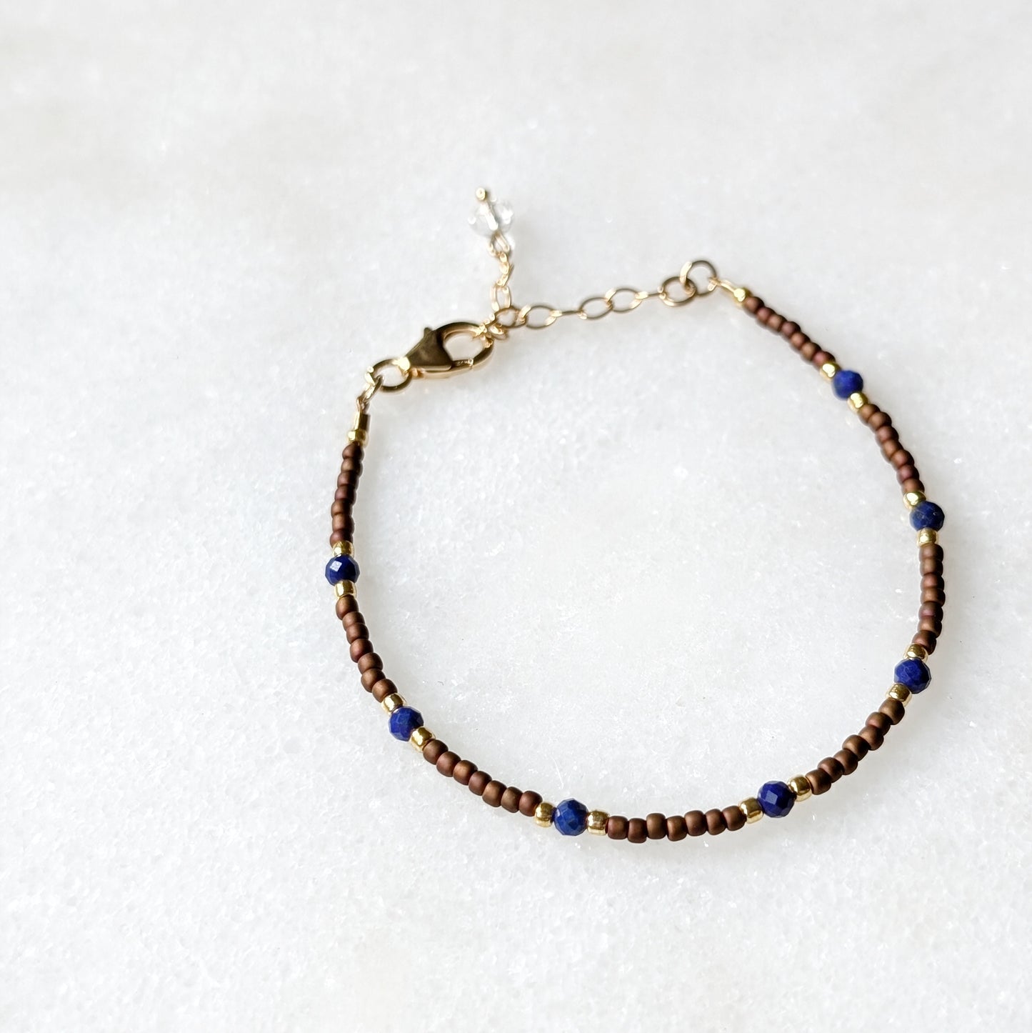 Lapis Midnight Bronze Bracelet