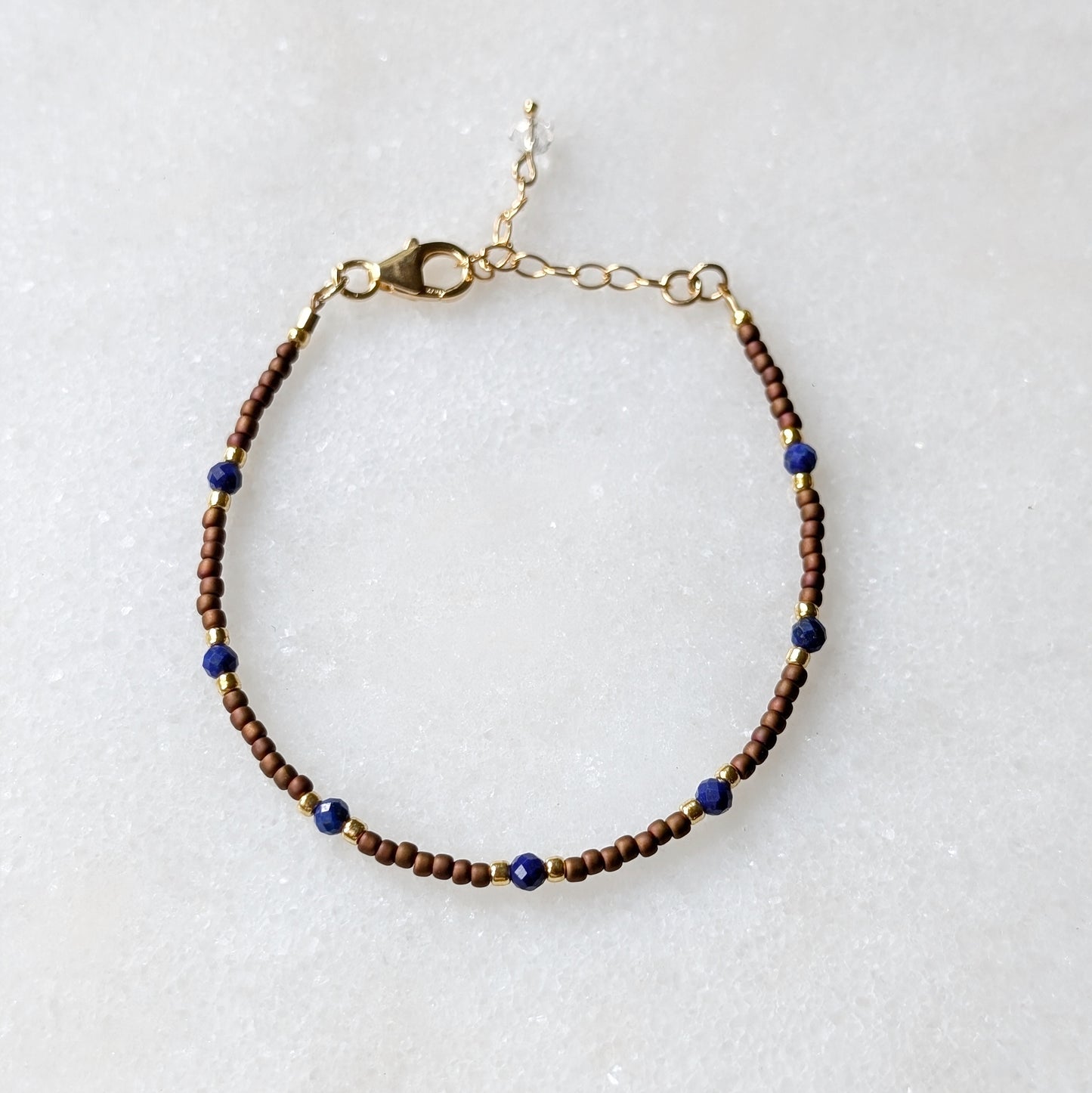 Lapis Midnight Bronze Bracelet