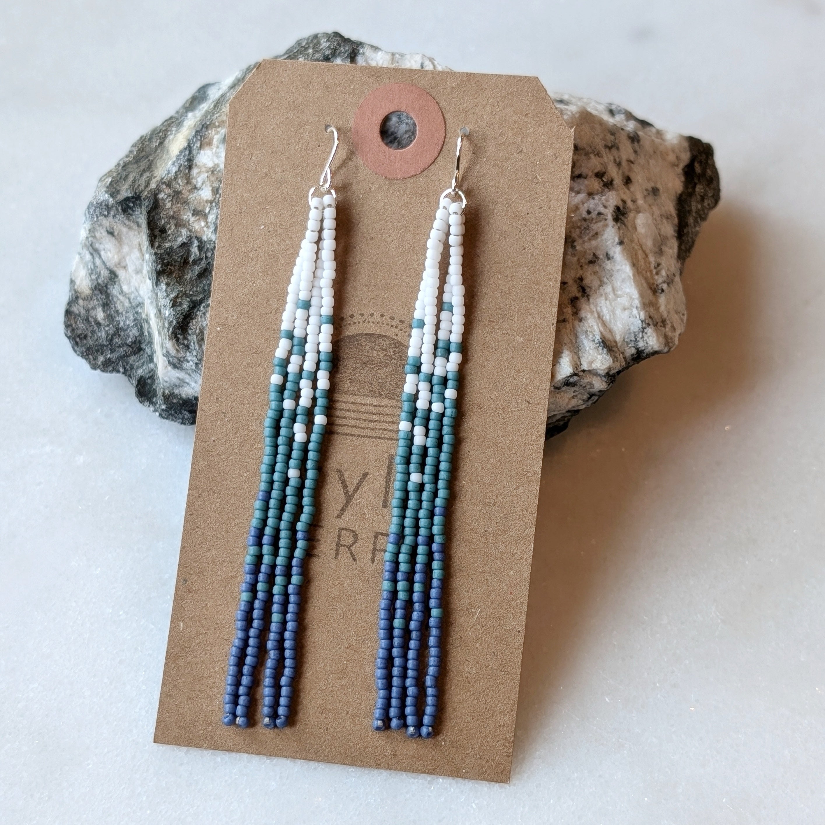 Coastal Daze Long Beaded Fringe Earrings