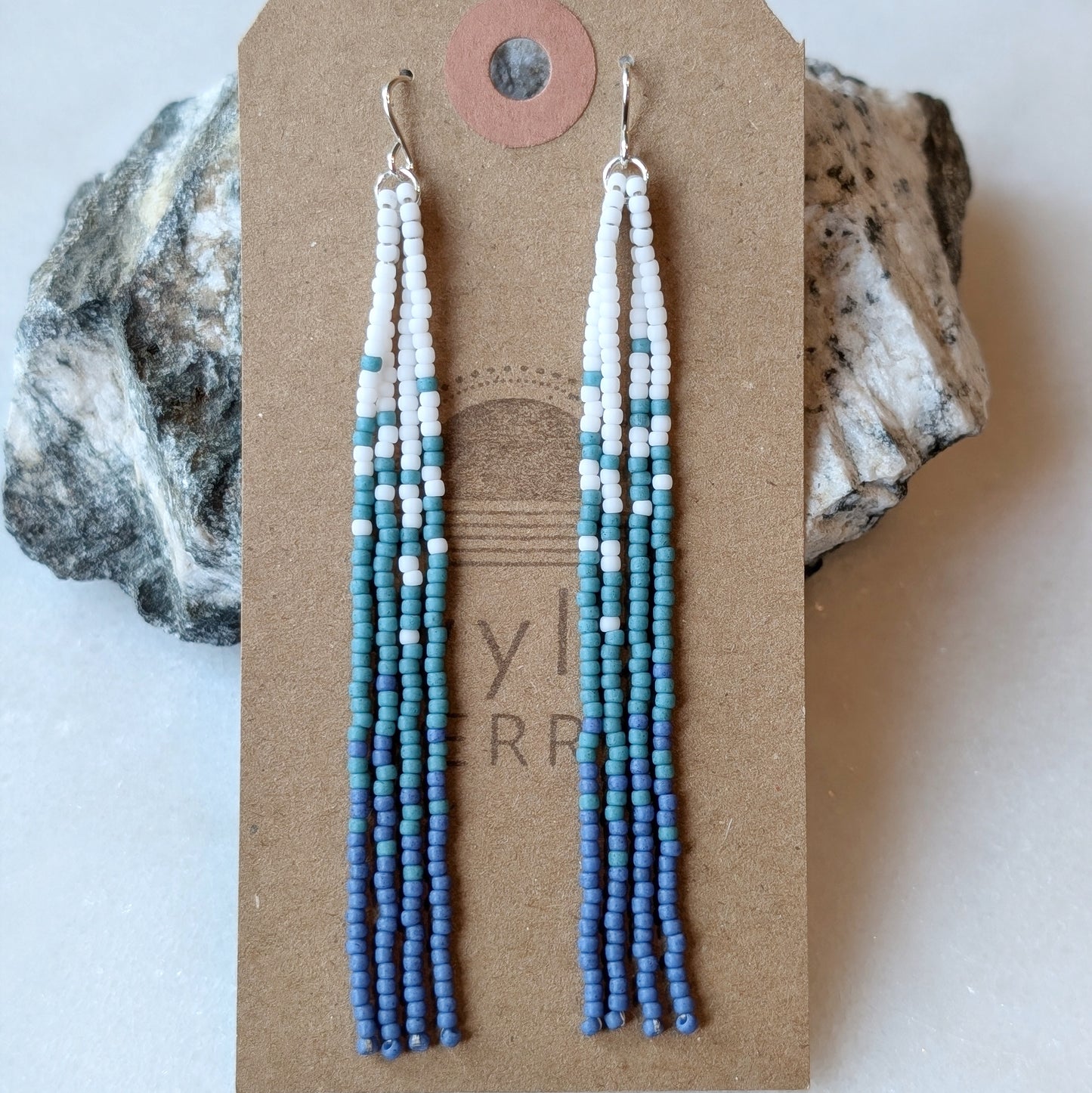 Coastal Daze Long Beaded Fringe Earrings