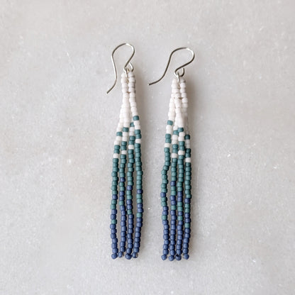 Coastal Daze Short Beaded Fringe Earrings