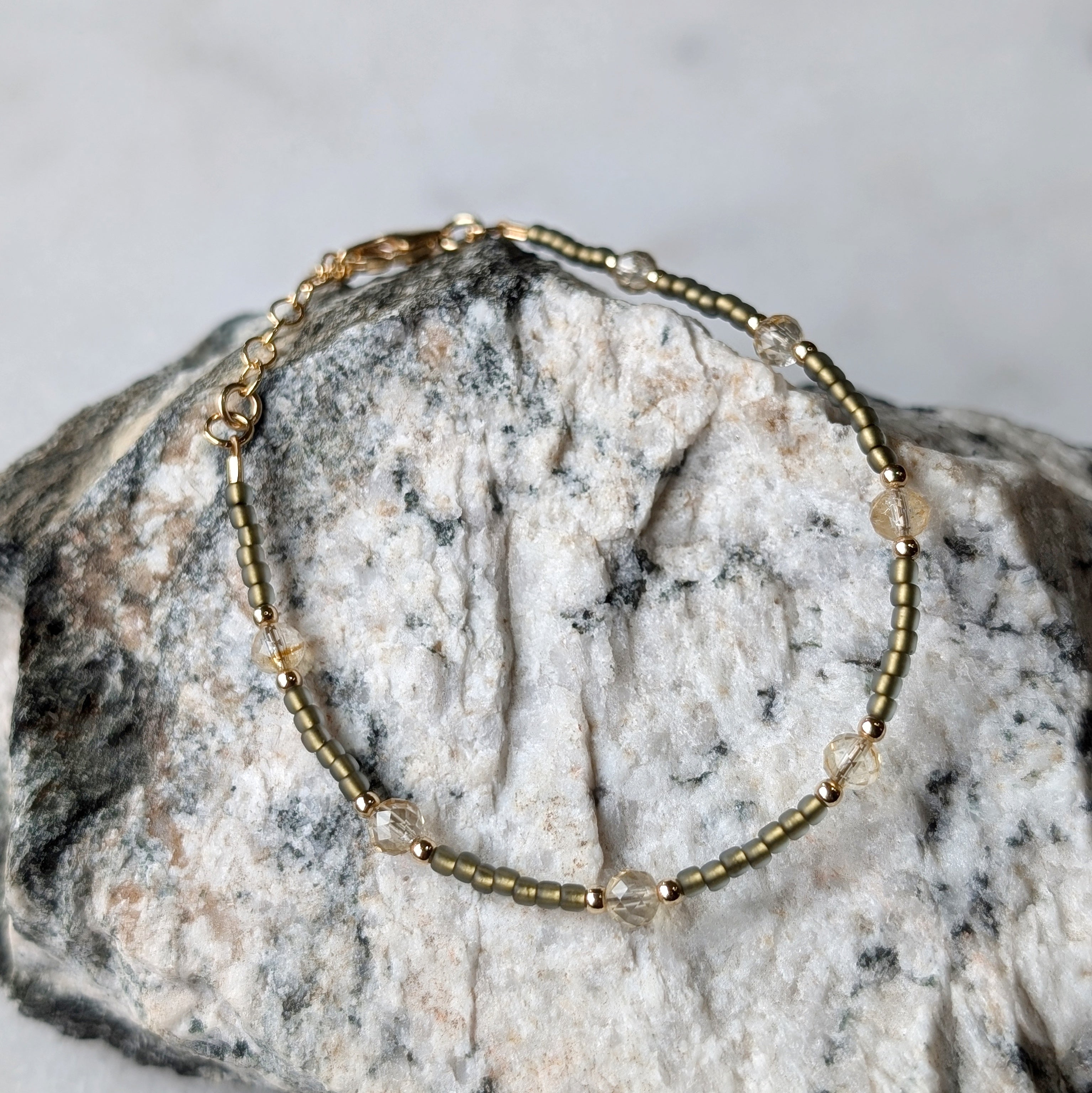 Citrine Sage Multi Abundance Bracelet