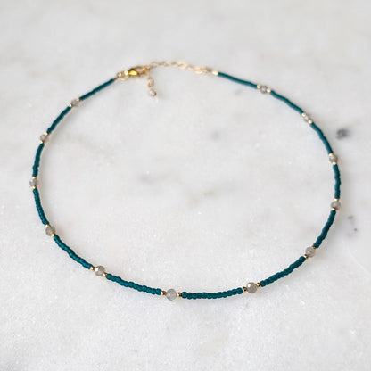 Labradorite Teal Waters Necklace