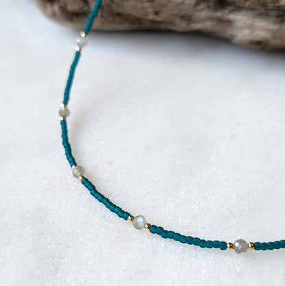 Labradorite Teal Waters Necklace