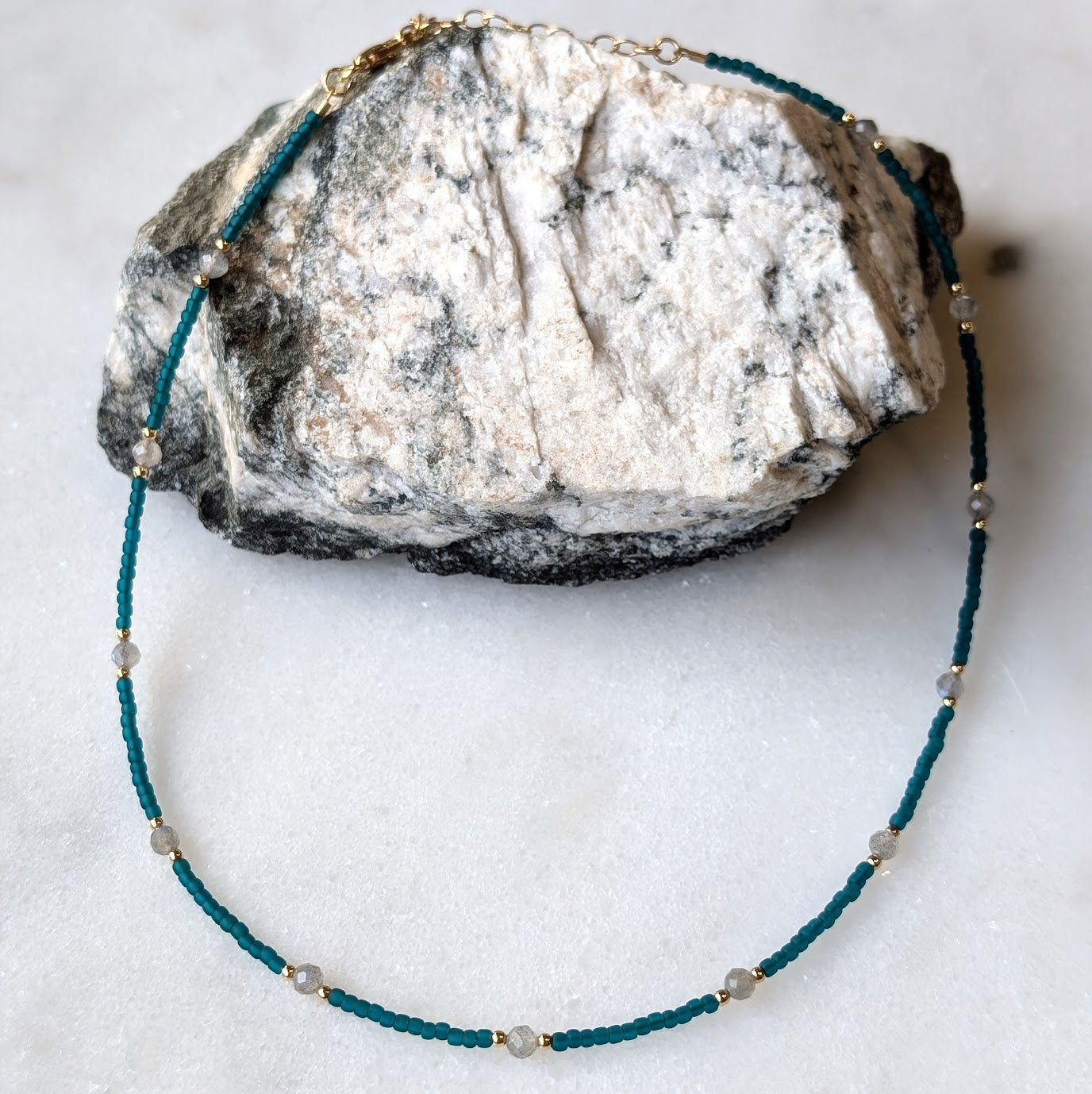 Labradorite Teal Waters Necklace