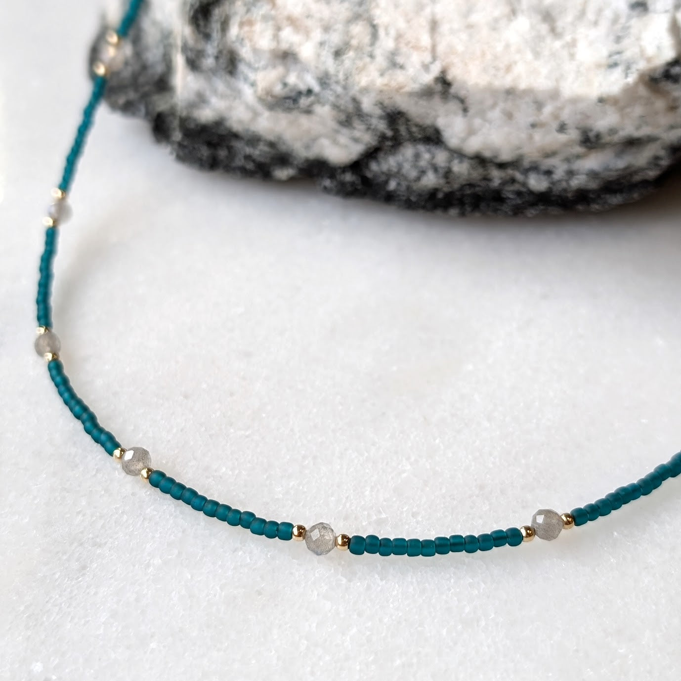 Labradorite Teal Waters Necklace