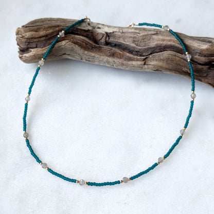 Labradorite Teal Waters Necklace