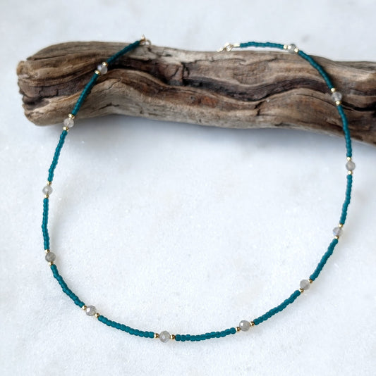 Labradorite Teal Waters Necklace