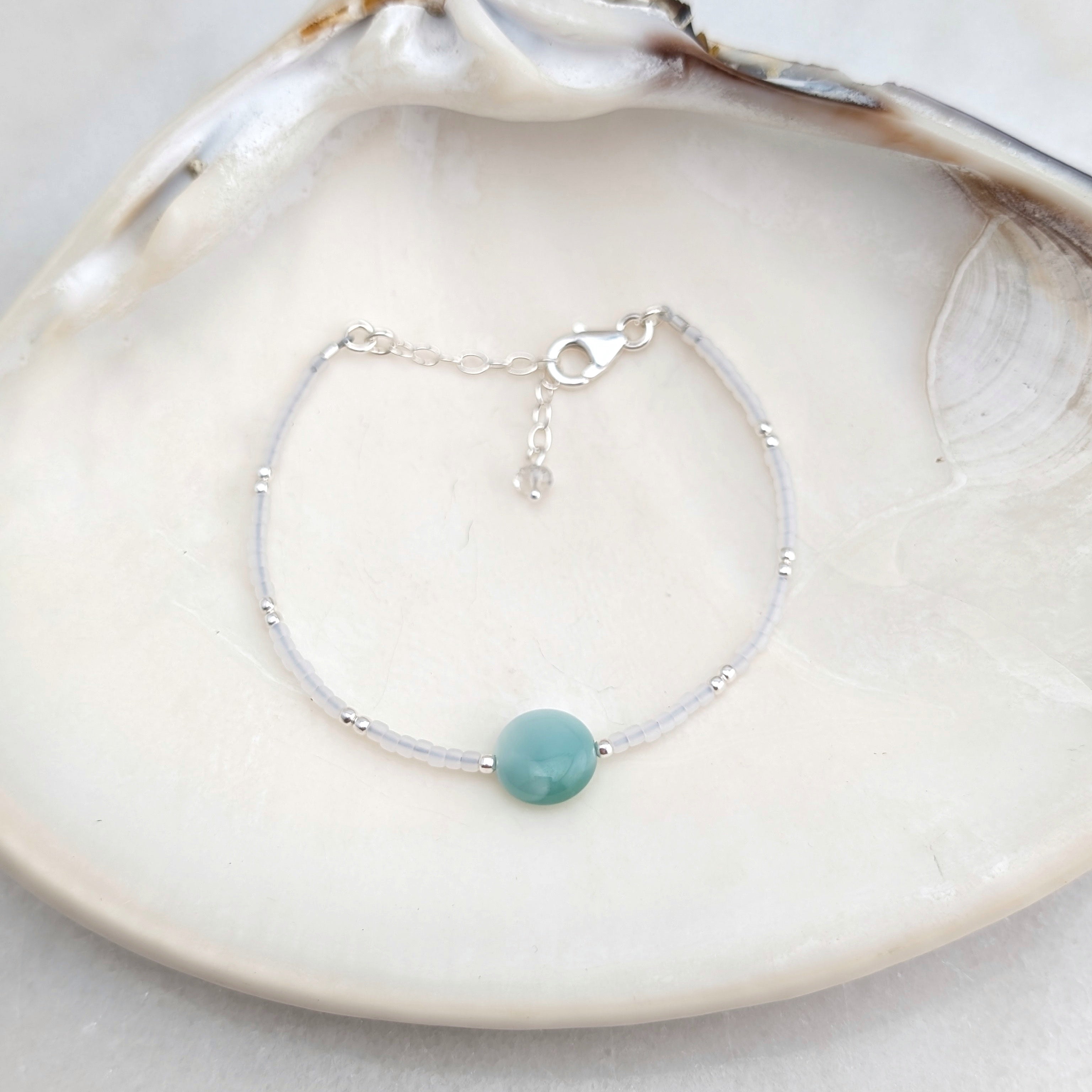 Green Moonstone Soothing Waterfall Bracelet