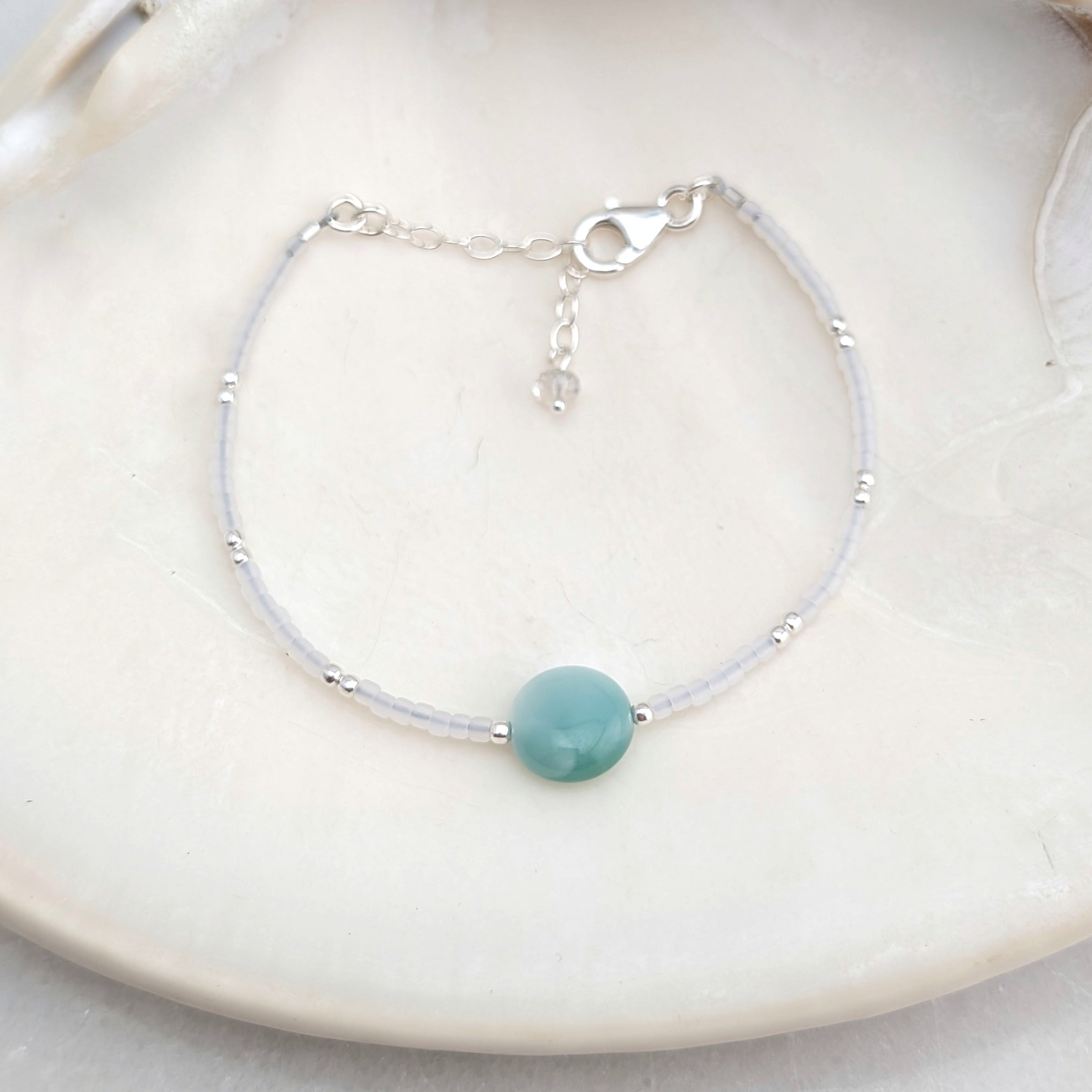 Green Moonstone Soothing Waterfall Bracelet