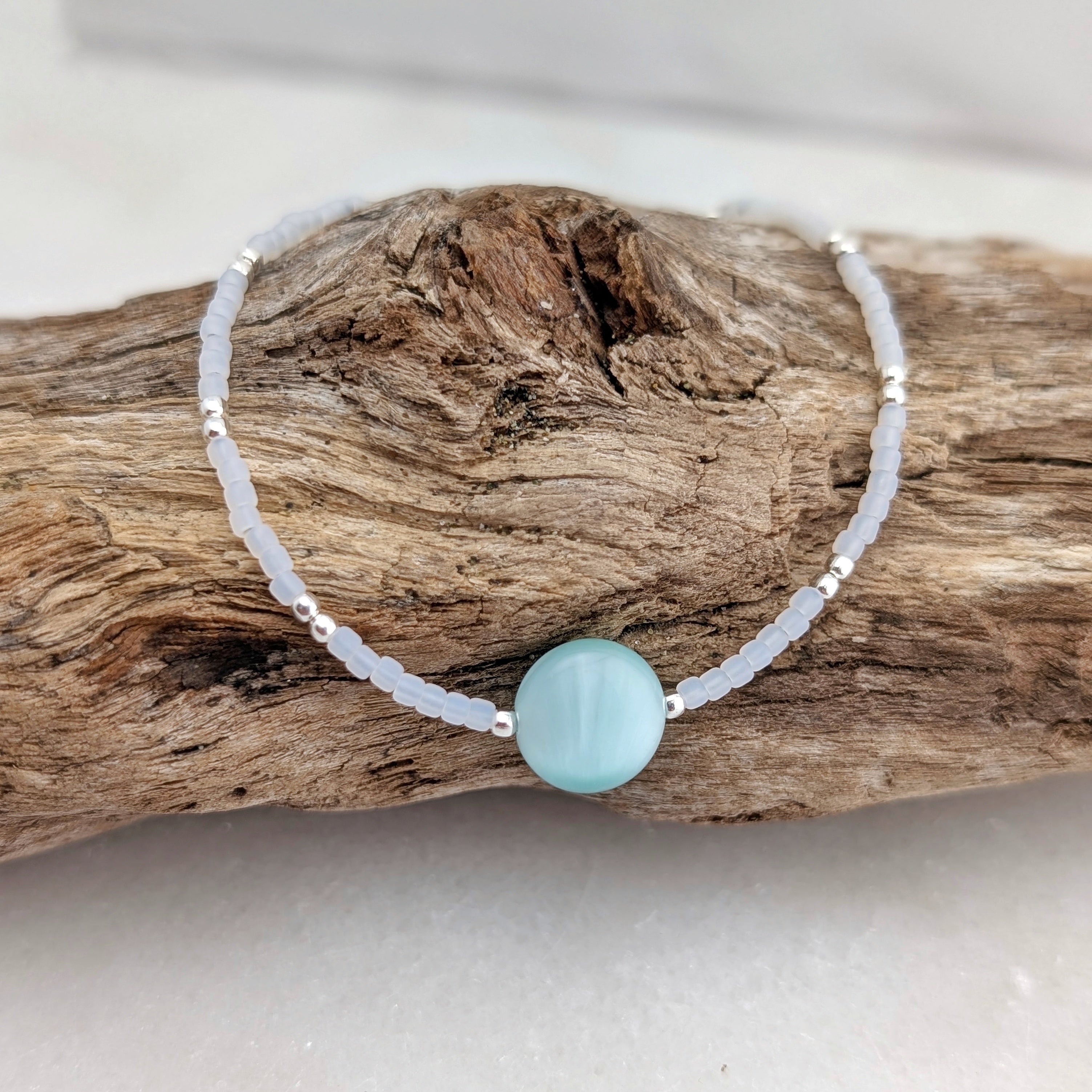 Green Moonstone Soothing Waterfall Bracelet