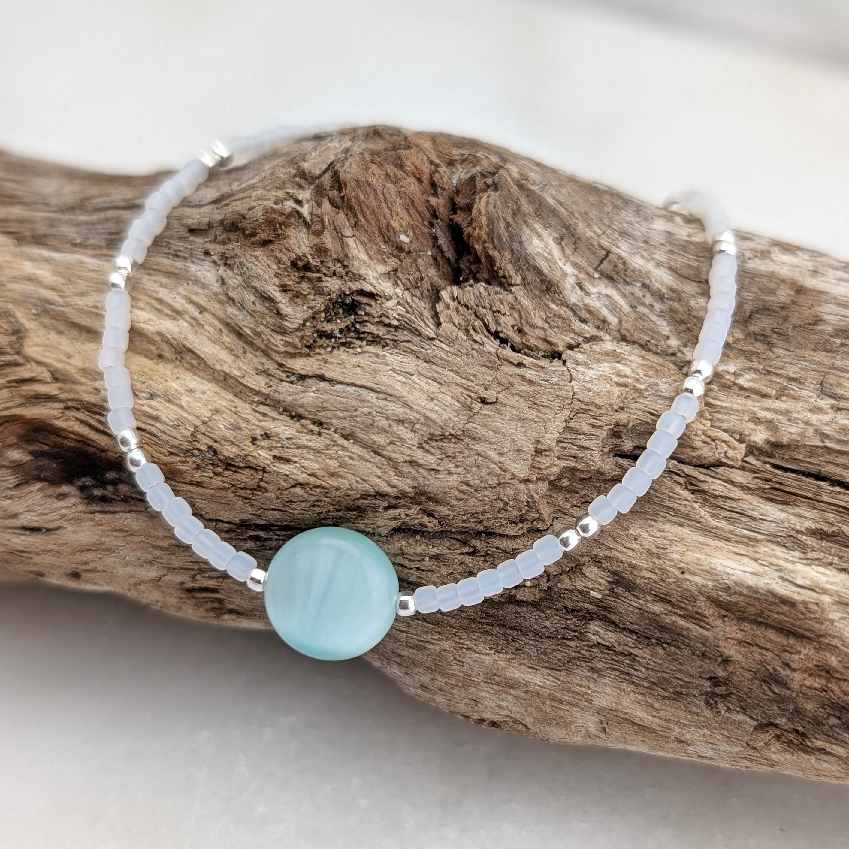 Green Moonstone Soothing Waterfall Bracelet