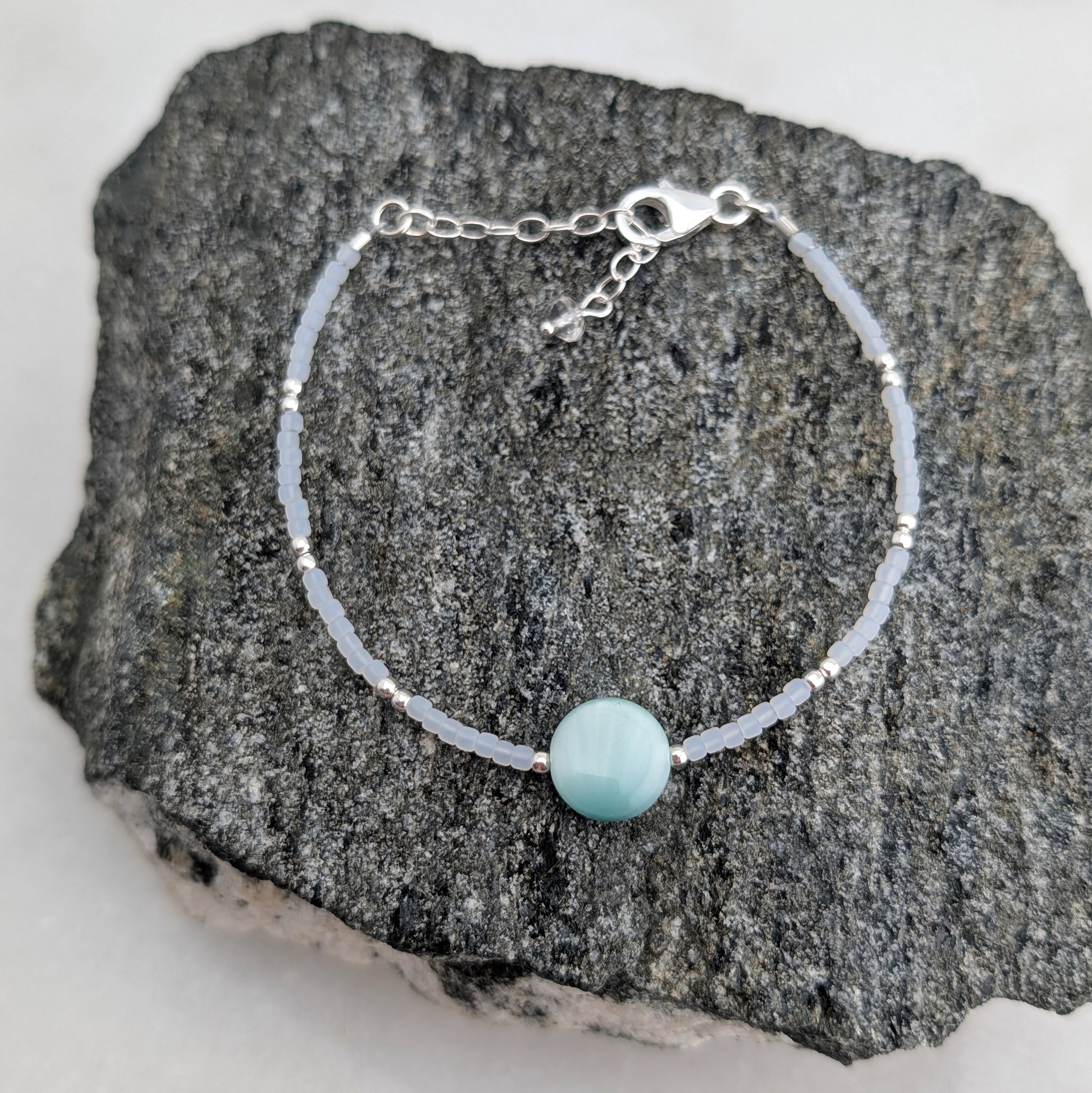 Green Moonstone Soothing Waterfall Bracelet