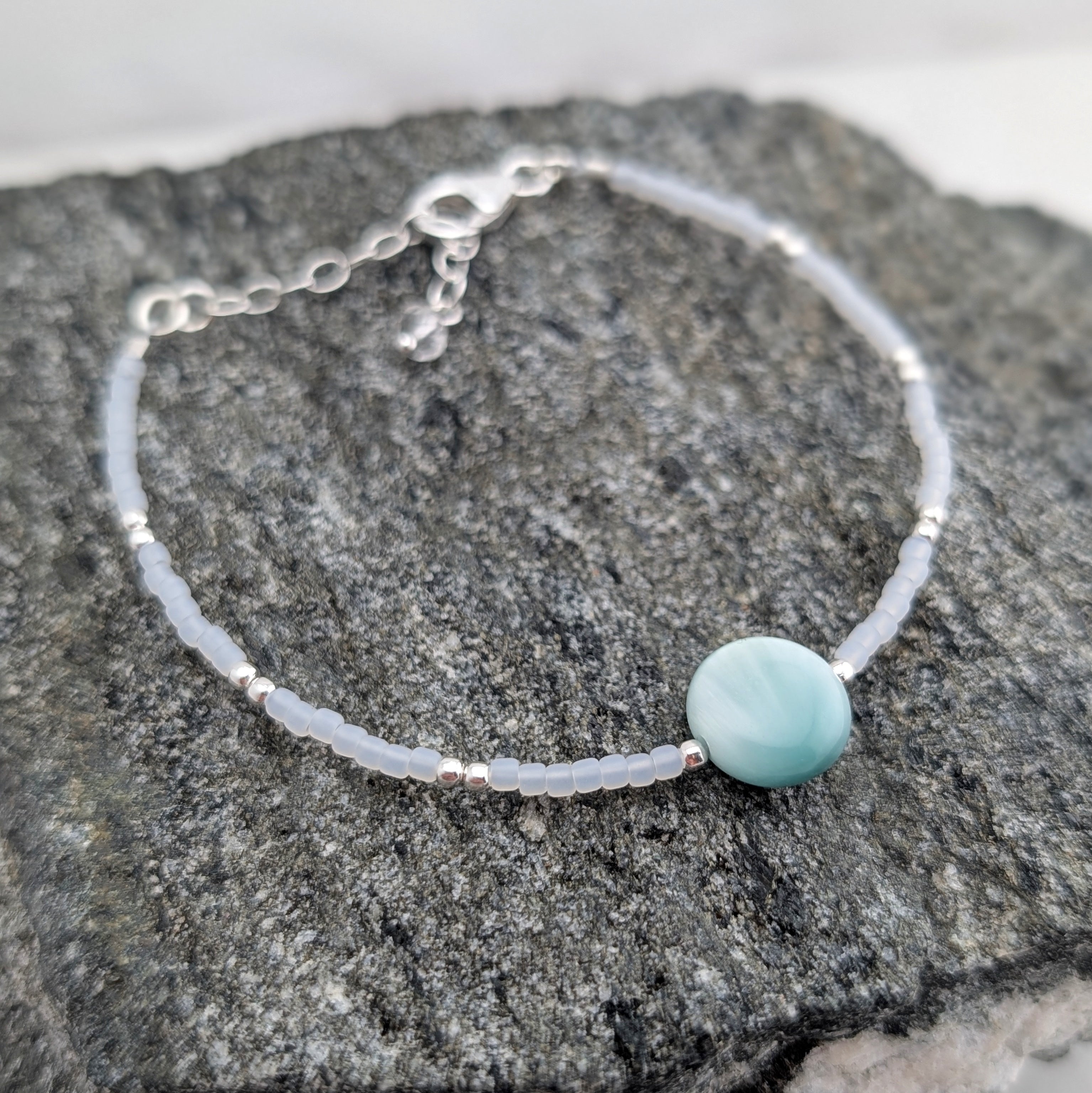 Green Moonstone Soothing Waterfall Bracelet
