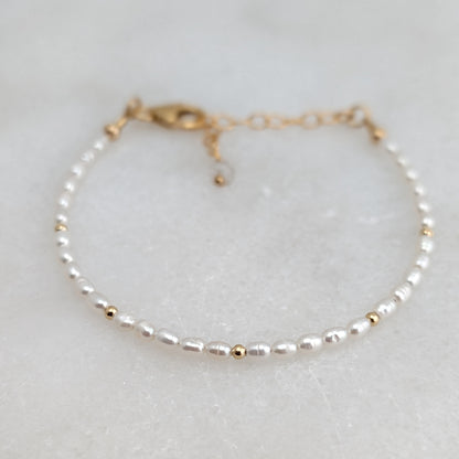 Freshwater Rice Pearl Luxe Bracelet