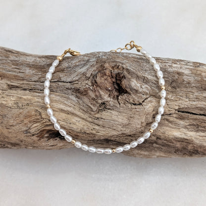Freshwater Rice Pearl Luxe Bracelet