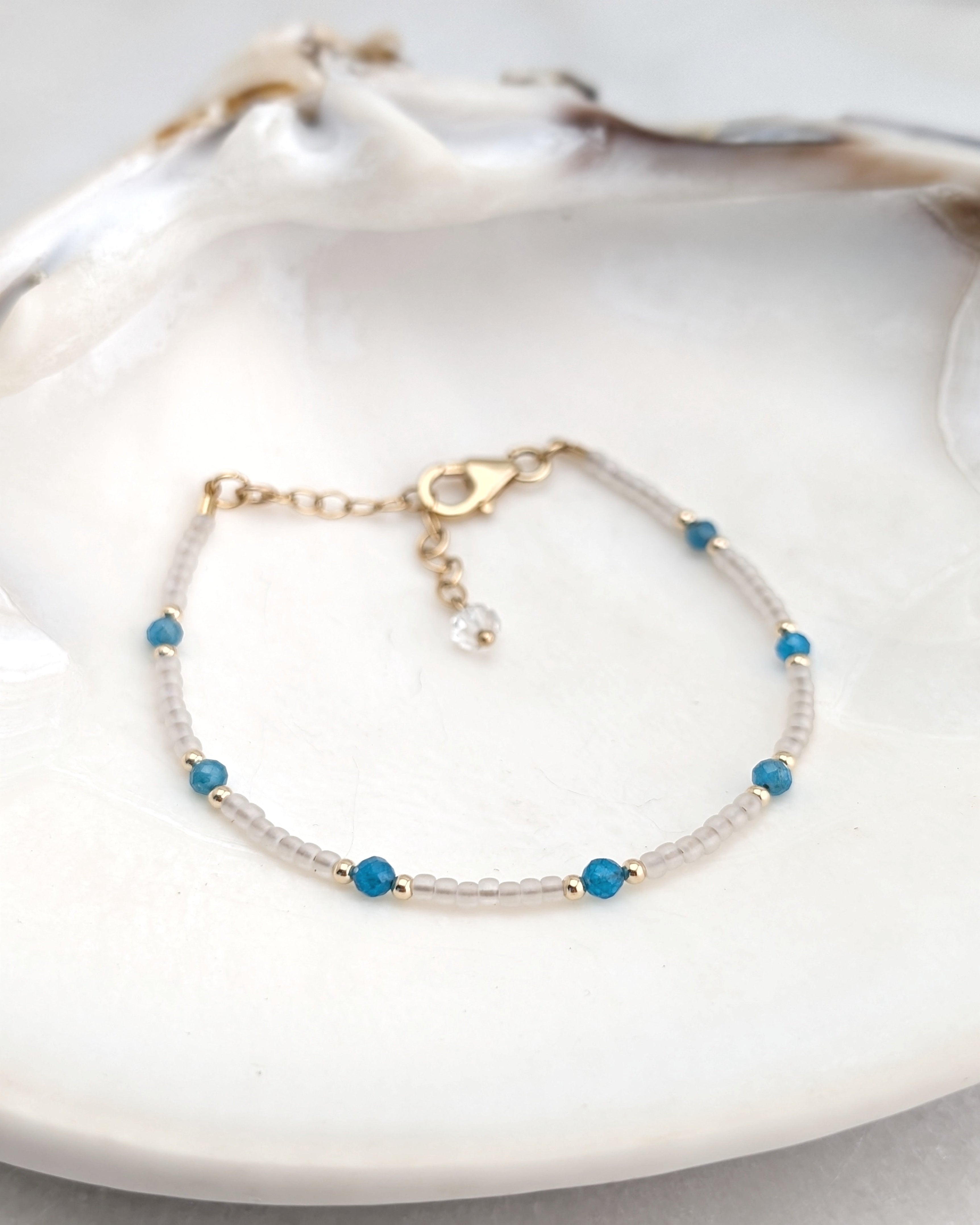 Blue Apatite Teal Waters Bracelet